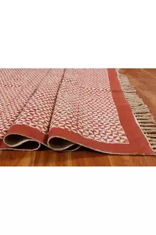 Indian Cotton Rug Kitchen Rug Yoga Garden Rug Dining Room Rug Handmade Rug