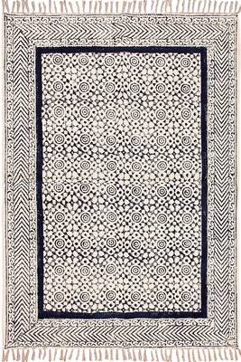 Handmade Cotton Dhurrie Area Rugs Bohomian Kilims Indoor Kitchen Carpet 1