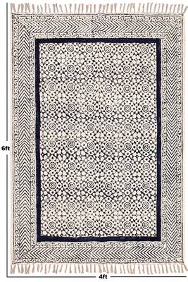 Handmade Cotton Dhurrie Area Rugs Bohomian Kilims Indoor Kitchen Carpet 3