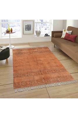 Indoor Kitchen Carpet Hand Block Printed Rug Handmade Cotton Carpet 2