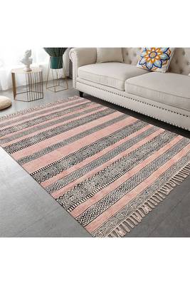 Geometric Rug Handmade Cotton Dhurrie Area Rugs Bohomian Kilims Indoor 2