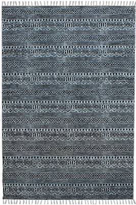 Indigo Rug Handmade Bohomian Kilims Indoor Kitchen Carpet Flatwoven Throw Rug 1