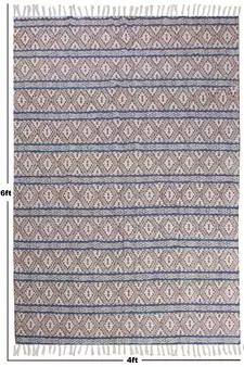 Indoor Kitchen Carpet Handmade Cotton Dhurrie Throw Rug Area Rugs Bohomian Kilims