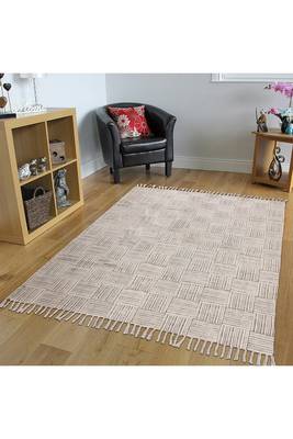 Geometric Rug Handmade Cotton Dhurrie Area Rugs Bohomian Kilims Indoor 2