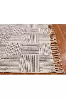 Geometric Rug Handmade Cotton Dhurrie Area Rugs Bohomian Kilims Indoor