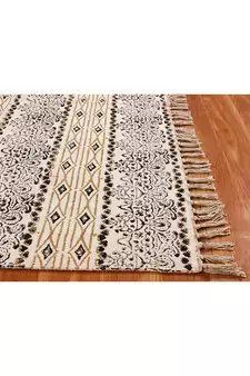 Handmade Cotton Dhurrie Boho Kilims Indoor Kitchen Flatwoven Throw Rug