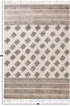 Indian Handmade Cotton Durries Kitchen Area Rug Living Room Carpet Bedroom Rugs