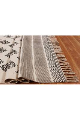 Indian Handmade Cotton Durries Kitchen Area Rug Living Room Carpet Bedroom Rugs 5