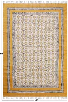 Indian Handwoven Cotton Durries Gray Carpets Outdoor Rug Bathroom Carpet