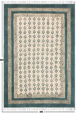 Flat Weave Kilim Dhurrie Geometric Handmade Pure Cotton Carpet Cotton Rug 3
