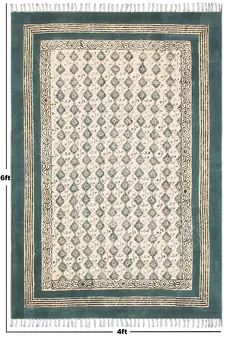 Flat Weave Kilim Dhurrie Geometric Handmade Pure Cotton Carpet Cotton Rug