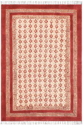 Indian Hand Block Printed Kitchen Carpet Handmade Pure Cotton Rug kilim Area Rug 1