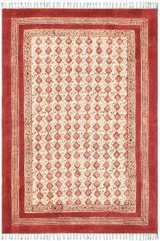 Indian Hand Block Printed Kitchen Carpet Handmade Pure Cotton Rug kilim Area Rug