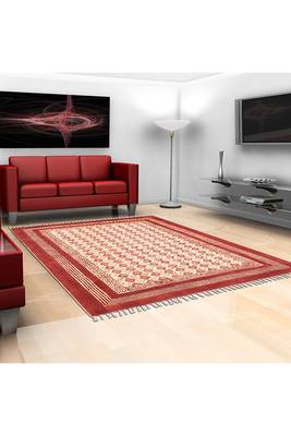 Indian Hand Block Printed Kitchen Carpet Handmade Pure Cotton Rug kilim Area Rug 2