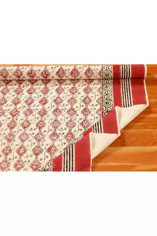 Indian Hand Block Printed Kitchen Carpet Handmade Pure Cotton Rug kilim Area Rug