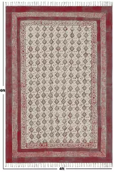 Moroccan Rug Natural Handmade Cotton Durries Dining Room Rugs Living Room Carpets