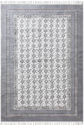 Living Room Cotton Kilim Rug Yoga Garden Carpet Hand Block Printed Dhurrie 1
