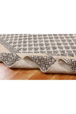 Home Decor Kilim Handmade Pure Cotton Carpet Hand Block Printed Dhurrie 5