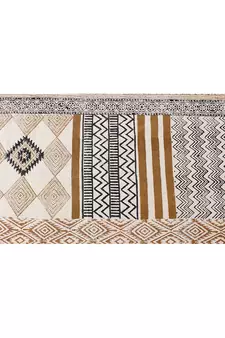 Kitchen Kilim Handmade India Cotton Carpet Eco Friendly Dhurrie Geometric Rug