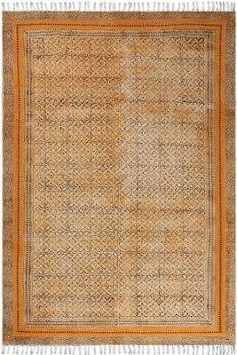Handmade Pure Cotton Rug Traditional Floor Area Kilim Indian Flat Weave Dhurrie 1