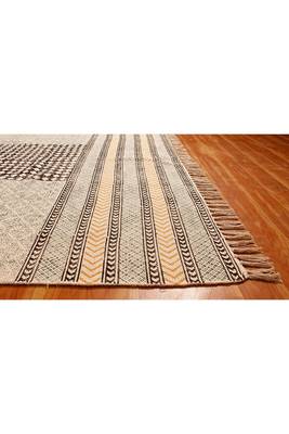 Handmade Cotton Durries Hallway Rug Large Area Rugs Yoga Mat Living Room Carpet 4