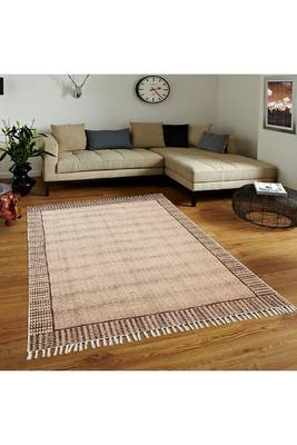 Outdoor Kilim Indian Handmade Dhurrie Cotton Carpet Geometric Area Carpet 2