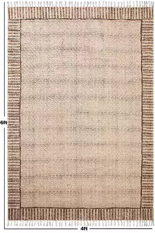 Outdoor Kilim Indian Handmade Dhurrie Cotton Carpet Geometric Area Carpet