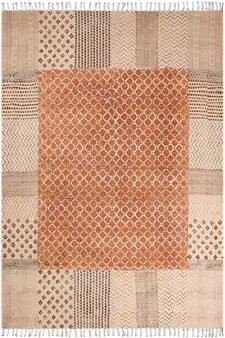 Outdoor Kilim Indian Handmade Dhurrie Cotton Carpet Geometric Area Carpet