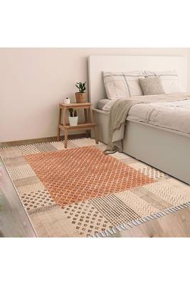 Outdoor Kilim Indian Handmade Dhurrie Cotton Carpet Geometric Area Carpet 2