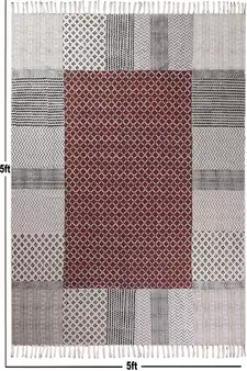 Finely Handmade Rug Living Room Carpet Traditional Area Dhurrie Indian Cotton Kilim