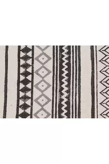 Geometric Cotton Rug Indian Fine Traditional Carpet Vintage Look Kilim