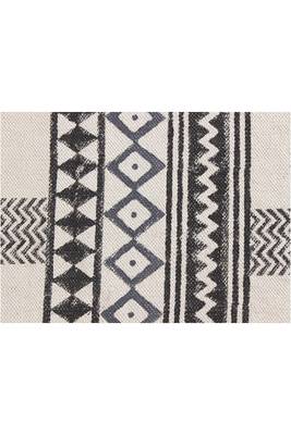 Indian Handmade Large Cotton Durries Gray Carpets Yoga Mat 4