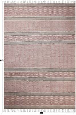 Hand Woven Cotton Durries Dining Room Carpets Yoga Outdoor Mats Kitchen Rugs 3