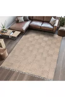 Indian Handmade Floor Carpet Vintage Rug Natural Fiber Cotton Durries Kitchen Rugs
