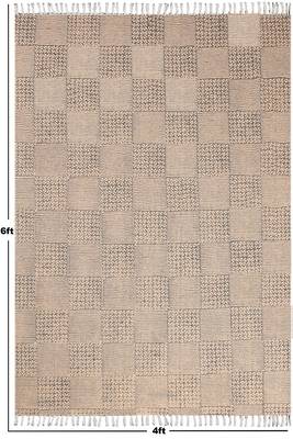 Indian Handmade Floor Carpet Vintage Rug Natural Fiber Cotton Durries Kitchen Rugs 3