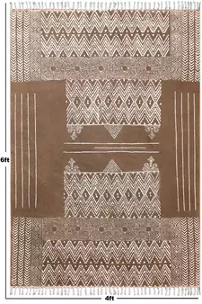 Living Room Carpet Hand Woven Durries Dining Room Rug Custom Area Rugs