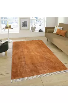 Decorative Carpet Pure Cotton Dhurrie Finely Woven Traditional Area Kilim Rug