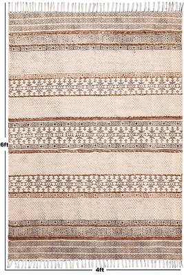 Natural Handmade Rug All over area Rug Cotton Kilim Geometric Rugs Area Mat 3