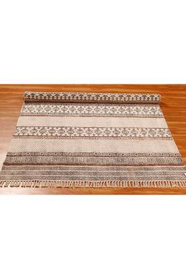 Natural Handmade Rug All over area Rug Cotton Kilim Geometric Rugs Area Mat 4