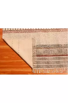 Natural Handmade Rug All over area Rug Cotton Kilim Geometric Rugs Area Mat