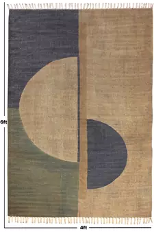 Hand Woven Durries Sofa Rugs Blue Kilim Cotton Durries Yoga Outdoor Mat