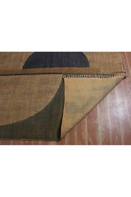 Hand Woven Durries Sofa Rugs Blue Kilim Cotton Durries Yoga Outdoor Mat 5