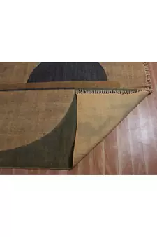 Hand Woven Durries Sofa Rugs Blue Kilim Cotton Durries Yoga Outdoor Mat