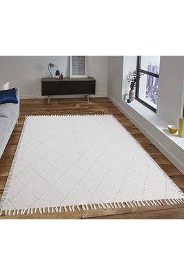 Natural Pure Cotton Durries Living Room Carpet Geometric Area Kilim 2