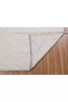 Natural Pure Cotton Durries Living Room Carpet Geometric Area Kilim