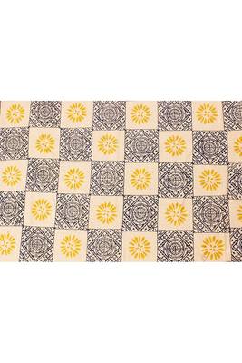 Hand Woven Cotton Durries Basement Area Rugs Outdoor Patio Rug Mats 4