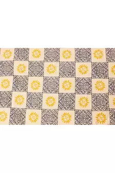 Hand Woven Cotton Durries Basement Area Rugs Outdoor Patio Rug Mats