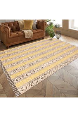 Modern Living Room Rug Traditional Cotton Durries Natural Handmade Rugs 2