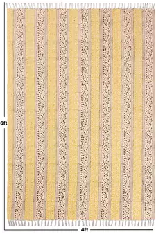 Modern Living Room Rug Traditional Cotton Durries Natural Handmade Rugs