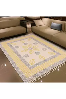 Geometric Cotton Carpet Kitchen Durrie Living Room Area Rug Outdoor Garden Yoga Durrie
